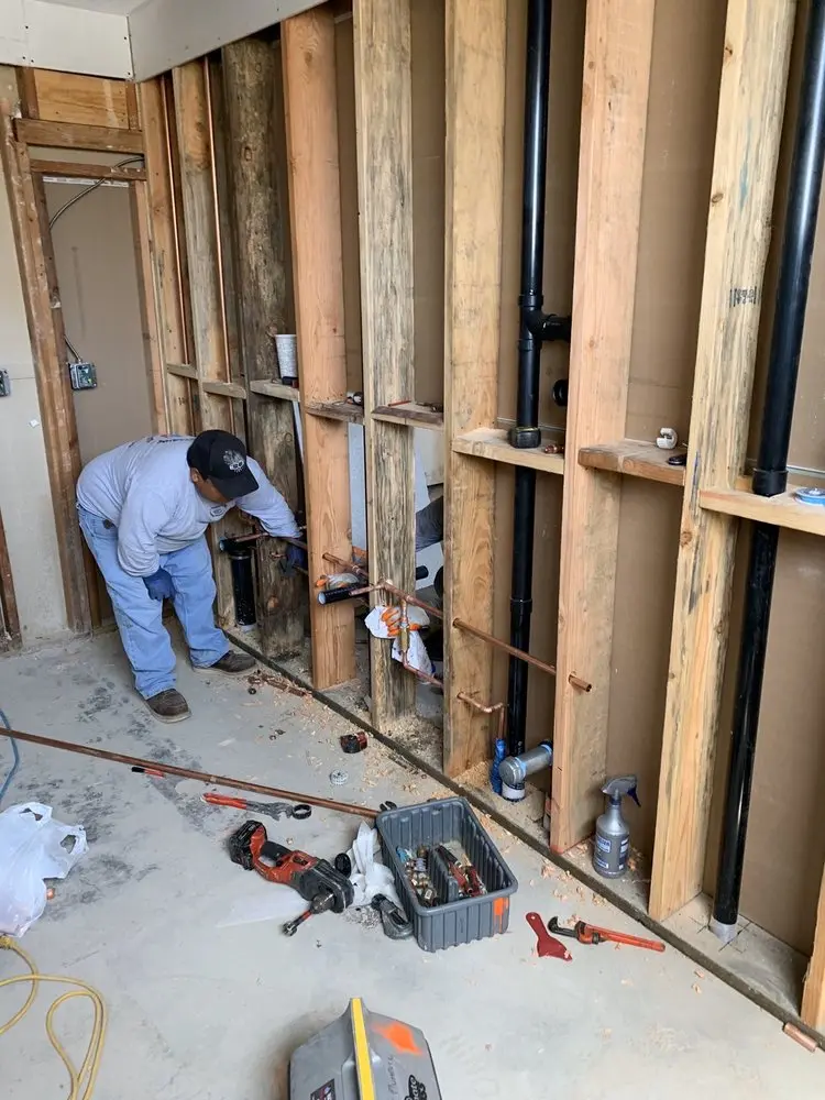 Commercial rough-in plumbing for Gas Line Repair in Bush Addition